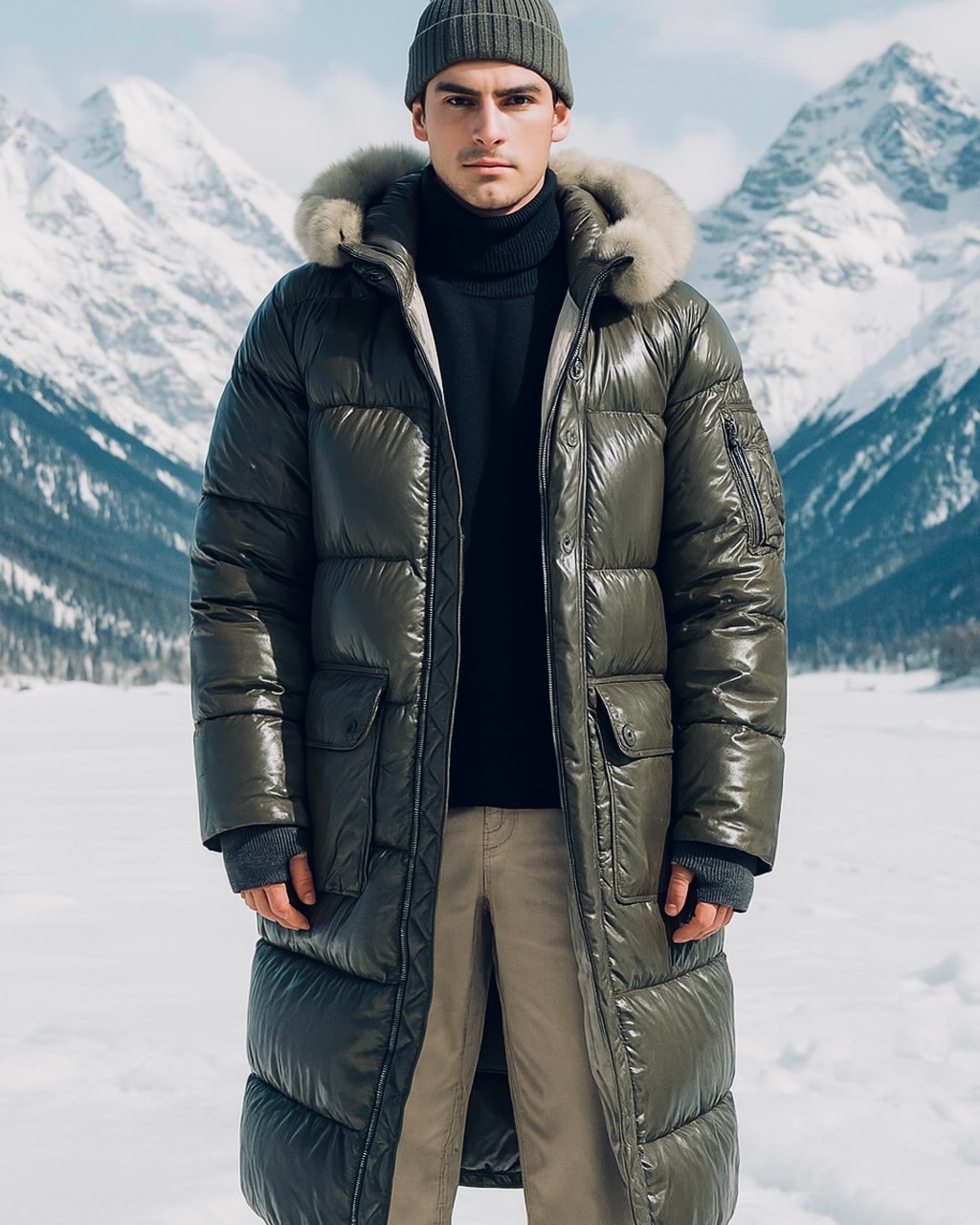 新品タグ付き　別注 ARKLEY LONG DOWN PACKABLE 黒 S Men's Packable Down Jacket