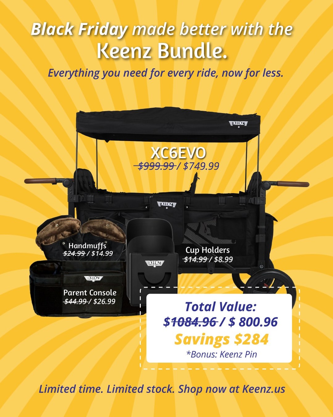 Keenz 7S Canopy Bag | Keenz – Keenz Stroller Wagons