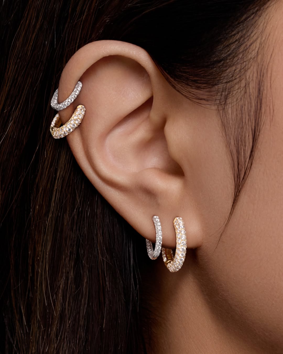 Single Short Spike Hoop Earring (Non-Rotating) – MARIA TASH