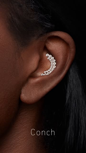Invisible Diamond Apsara Hoop Earring – MARIA TASH
