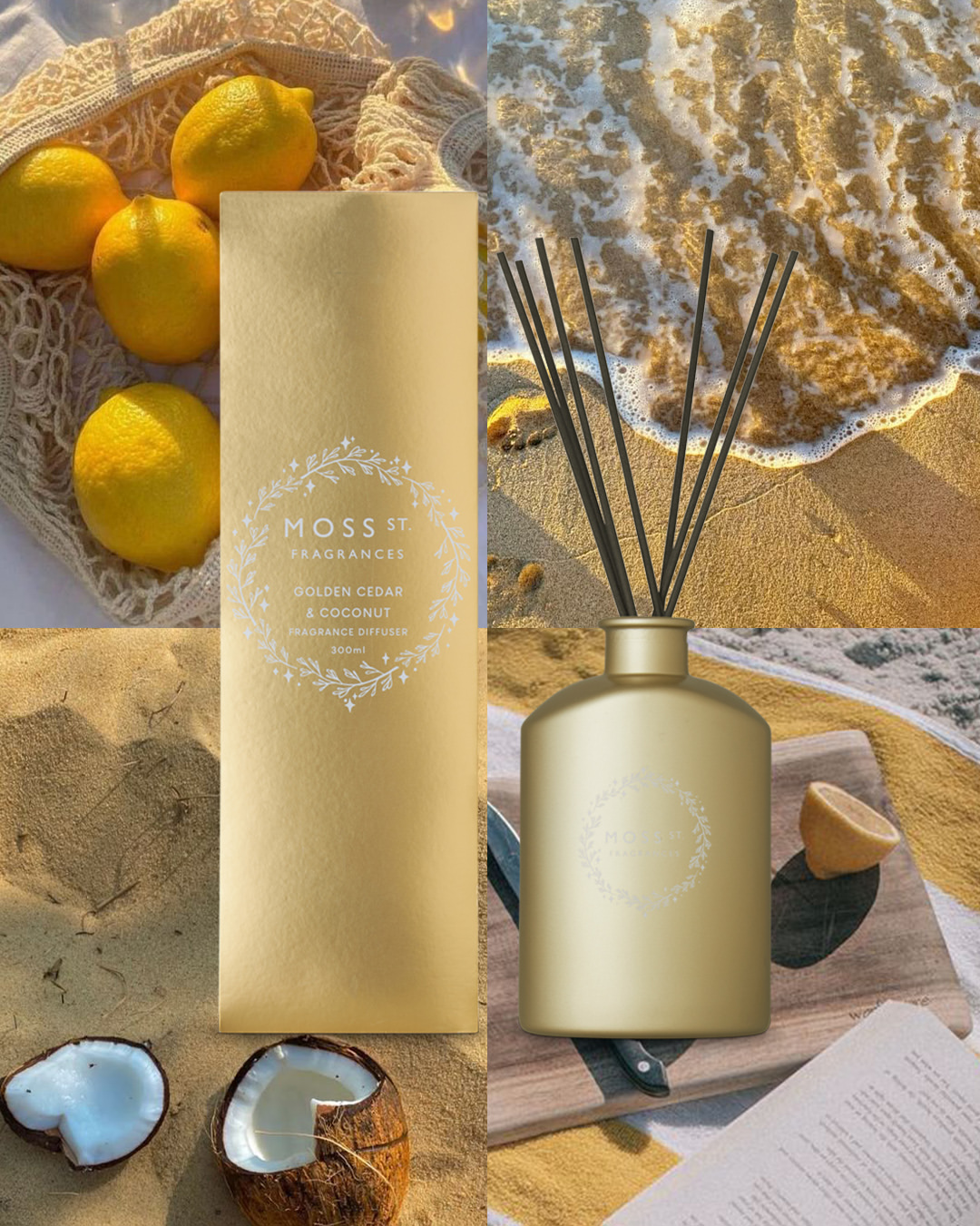 Lemongrass Soy Candle 370g | Moss St. Fragrances