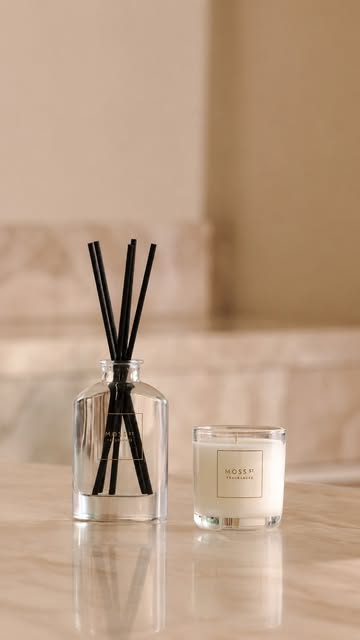 Jasmine, Amber & Saffron Mini Candle & Diffuser Gift Set | Moss St