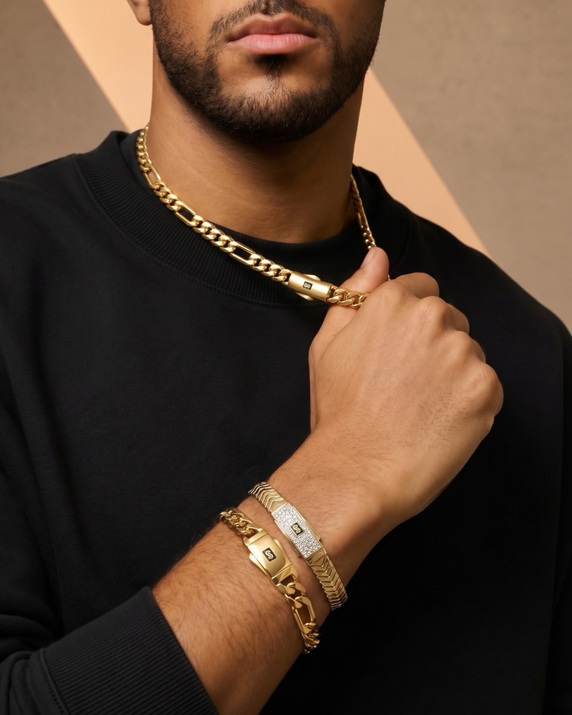 Monaco Chain Classic Diamond Cut Bracelets | Oro Monaco