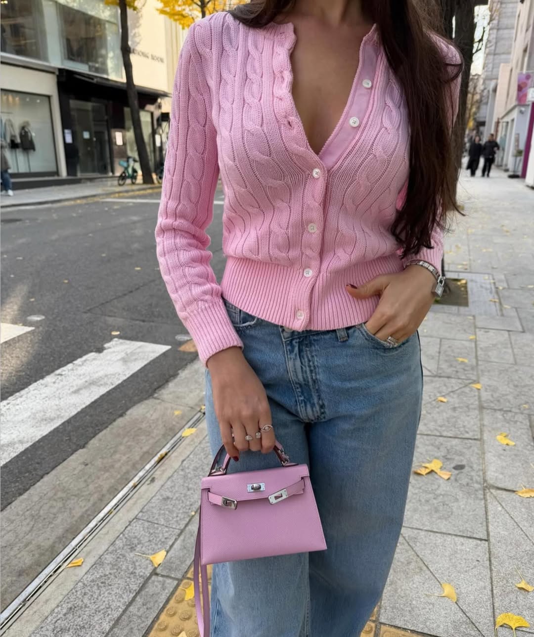 Christian Dior X Kenny Scharf Silver Cuban Link Bracelet with Jade