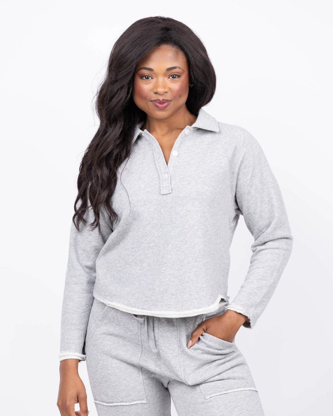 Alice + Olivia Chase Puff Sleeve Sweater in Soft White