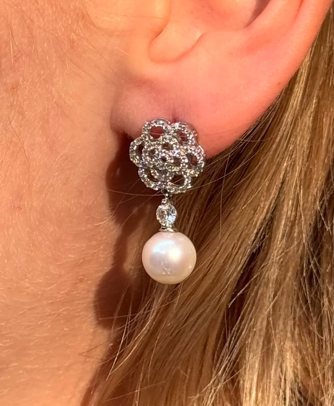 Suzy Levian Sterling Silver Pink Sapphire and Diamond Accent