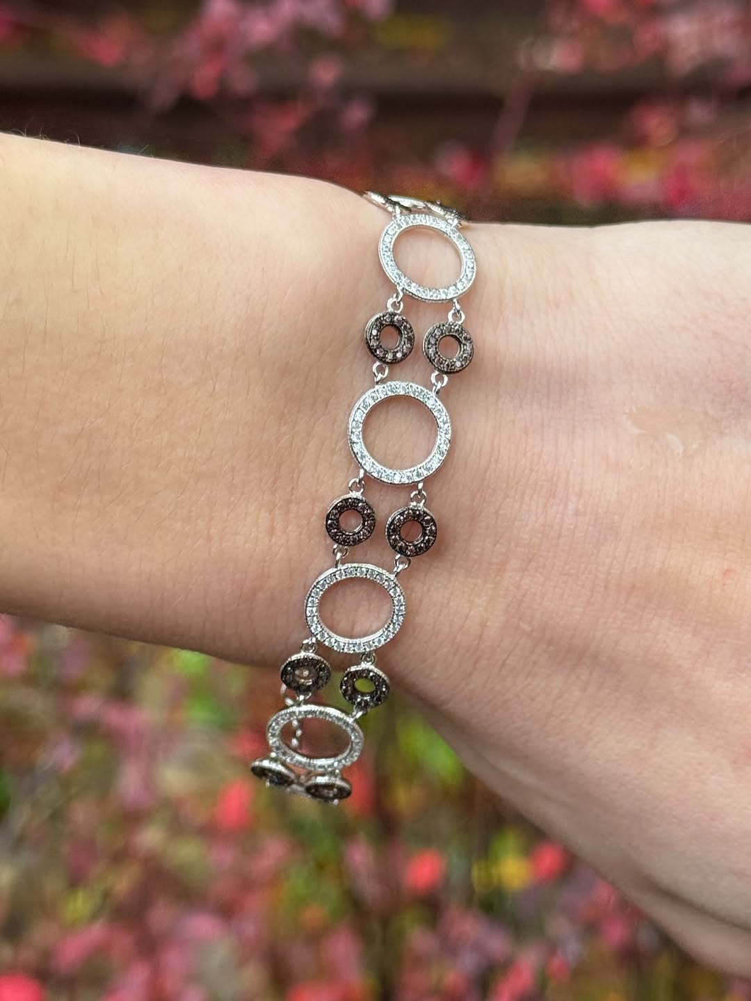 Suzy Levian 14K White Gold & .11 cttw Diamond Pave Elongated Heart