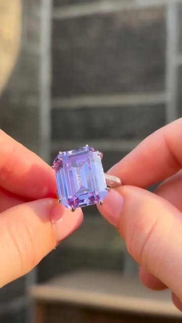 Suzy Levian Sterling Silver White & Pink Cubic Zirconia Engagement